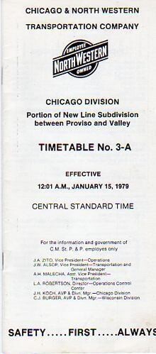 Chicago & North Western New Line Subdivision 1979