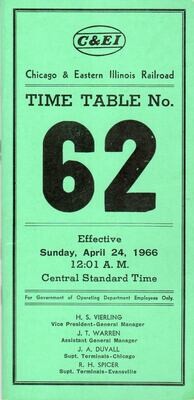 Chicago & Eastern Illinois Railroad 1966