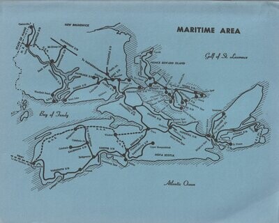 Canadian National Maritime Area map 1973