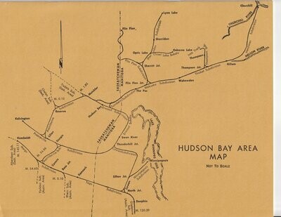 Canadian National Hudson Bay Area map 1970