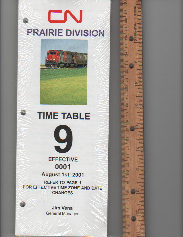 Canadian National Prairie Division 2001