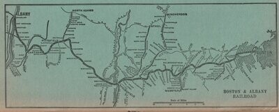 Boston and Albany Railroad map 1934