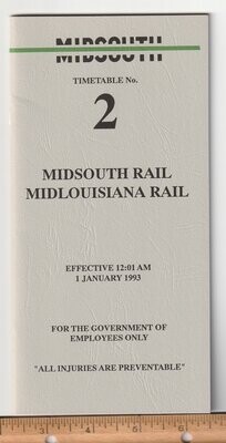 Midsouth Rail / Mid Louisiana Rail 1993