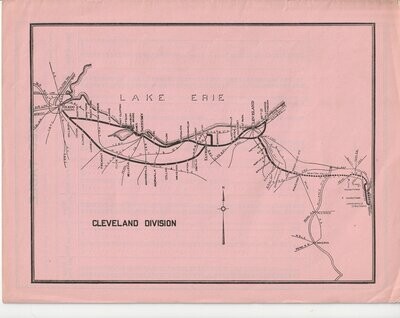 New York Central Cleveland Division map 1924