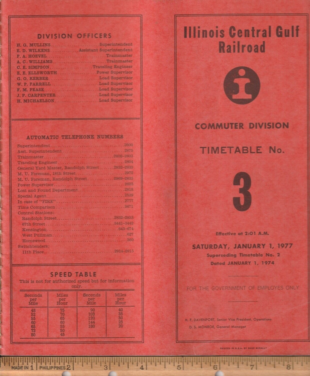 Illinois Central Gulf Commuter Division 1977