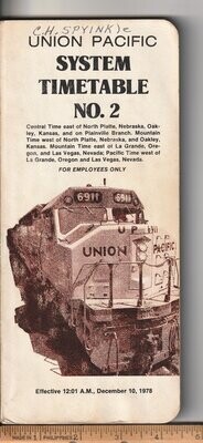 Union Pacific Railroad 1978 (December)