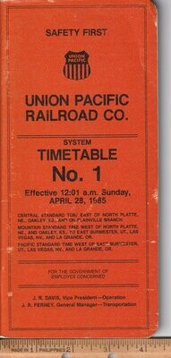 Union Pacific Railroad 1985