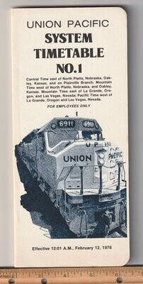 Union Pacific Railroad 1978 (February)