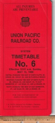 Union Pacific Railroad 1988