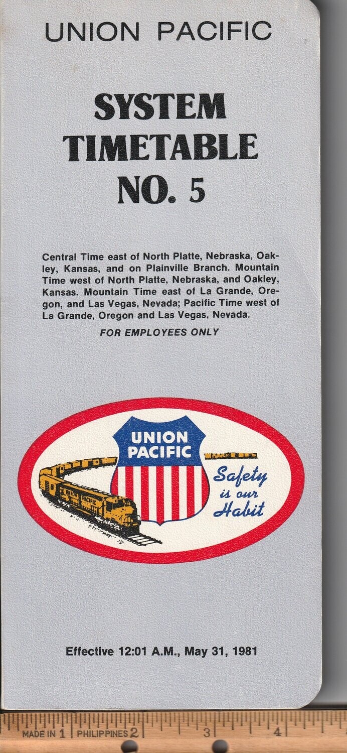 Union Pacific Railroad 1981