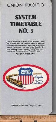 Union Pacific Railroad 1981