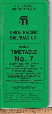 Union Pacific Railroad 1989