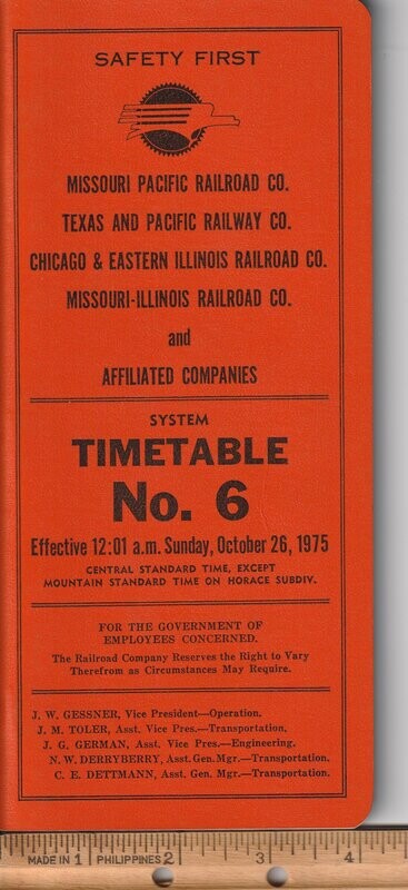 Missouri Pacific Railroad 1975