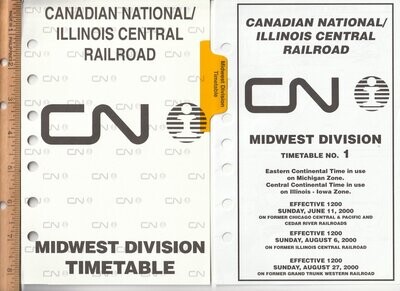 Canadian National / Illinois Central Midwest Division 2000