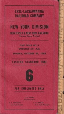 Erie-Lackawanna New York Division 1963