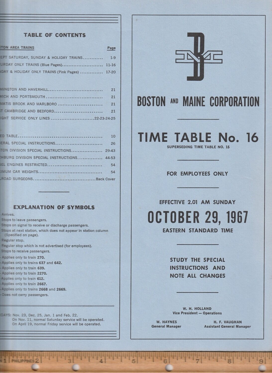 Boston and Maine Corporation 1967