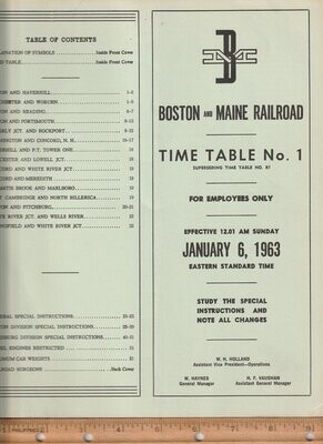 Boston & Maine Railroad 1963