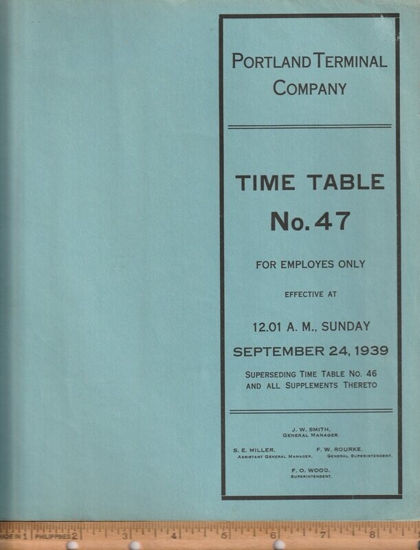 Portland Terminal Company (Maine) 1939
