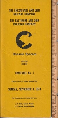 Chessie System Western Division 1974