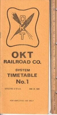 Oklahoma, Kansas & Texas Railroad 1980