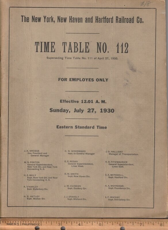 New Haven Railroad 1930
