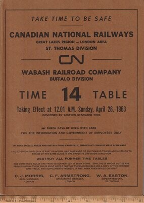 Canadian National / Wabash Joint 1963