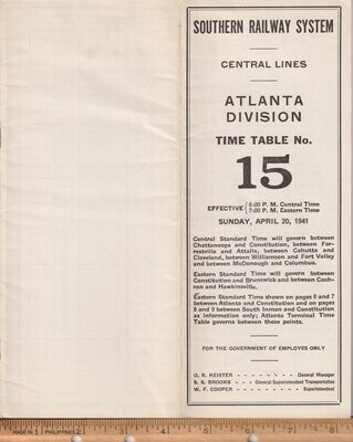 Southern Atlanta Division 1941