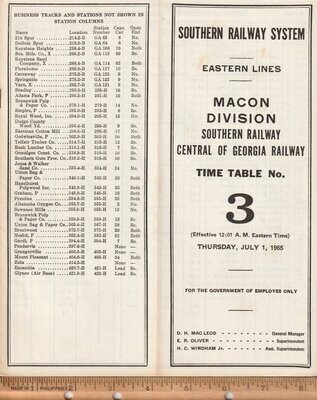 Southern Macon Division 1965