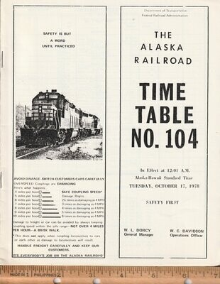 Alaska Railroad 1978