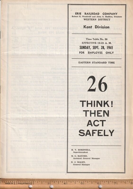 Erie Kent Division 1941