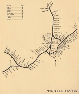 Santa Fe Northern Division Map 1979