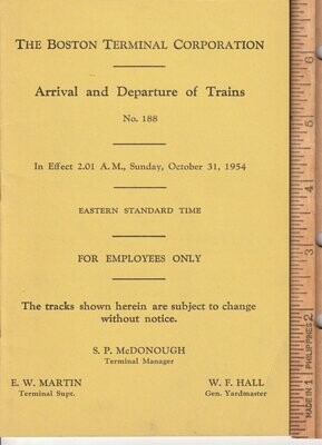 Boston Terminal Corporation 1954