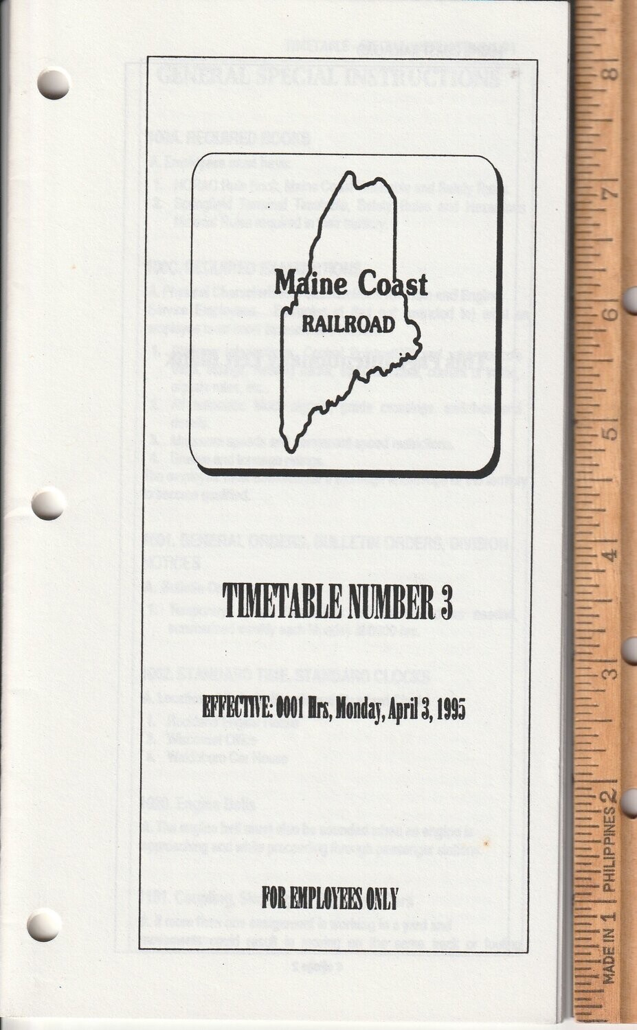 Maine Coast Railroad 1995