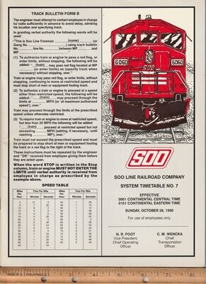 Soo Line Railroad 1990