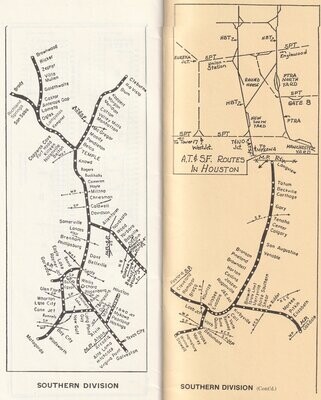 Santa Fe Southern Division Map 1985