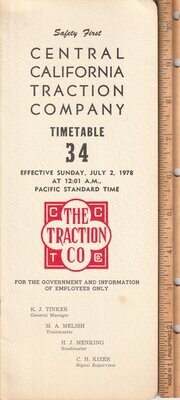 Central California Traction Company 1978
