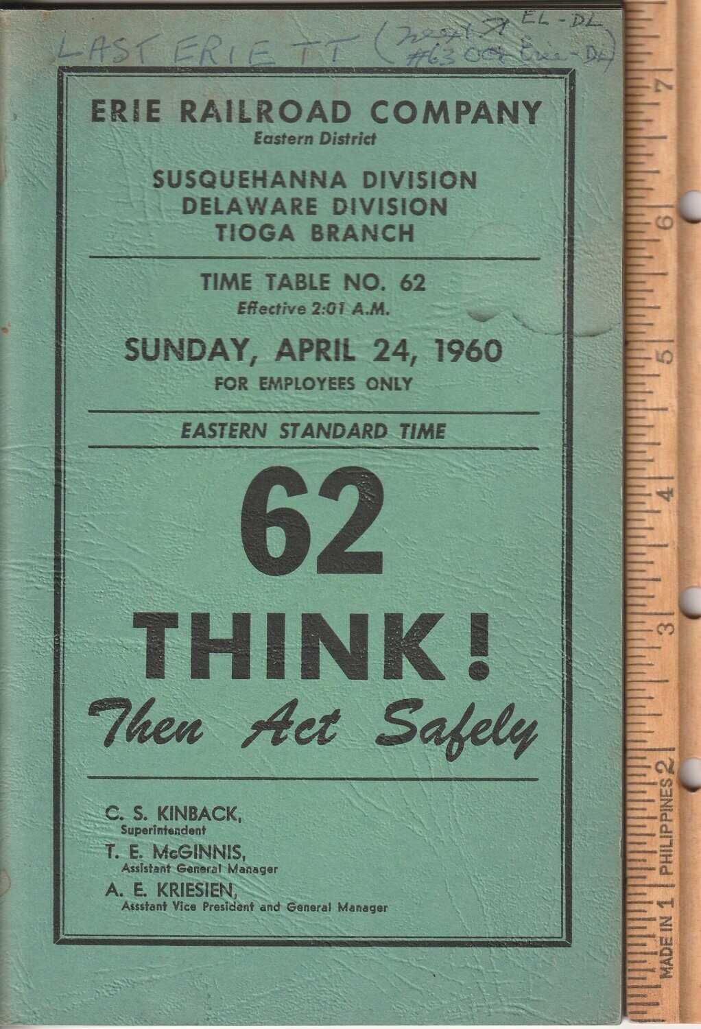 Erie Eastern District 1960