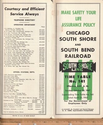 Chicago, South Shore & South Bend Railroad 1967