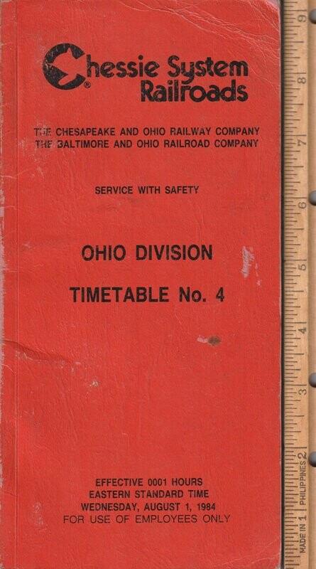 Chessie System Ohio Division 1984