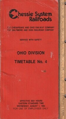 Chessie System Ohio Division 1984