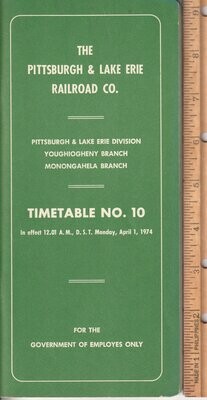 Pittsburgh & Lake Erie Railroad 1974