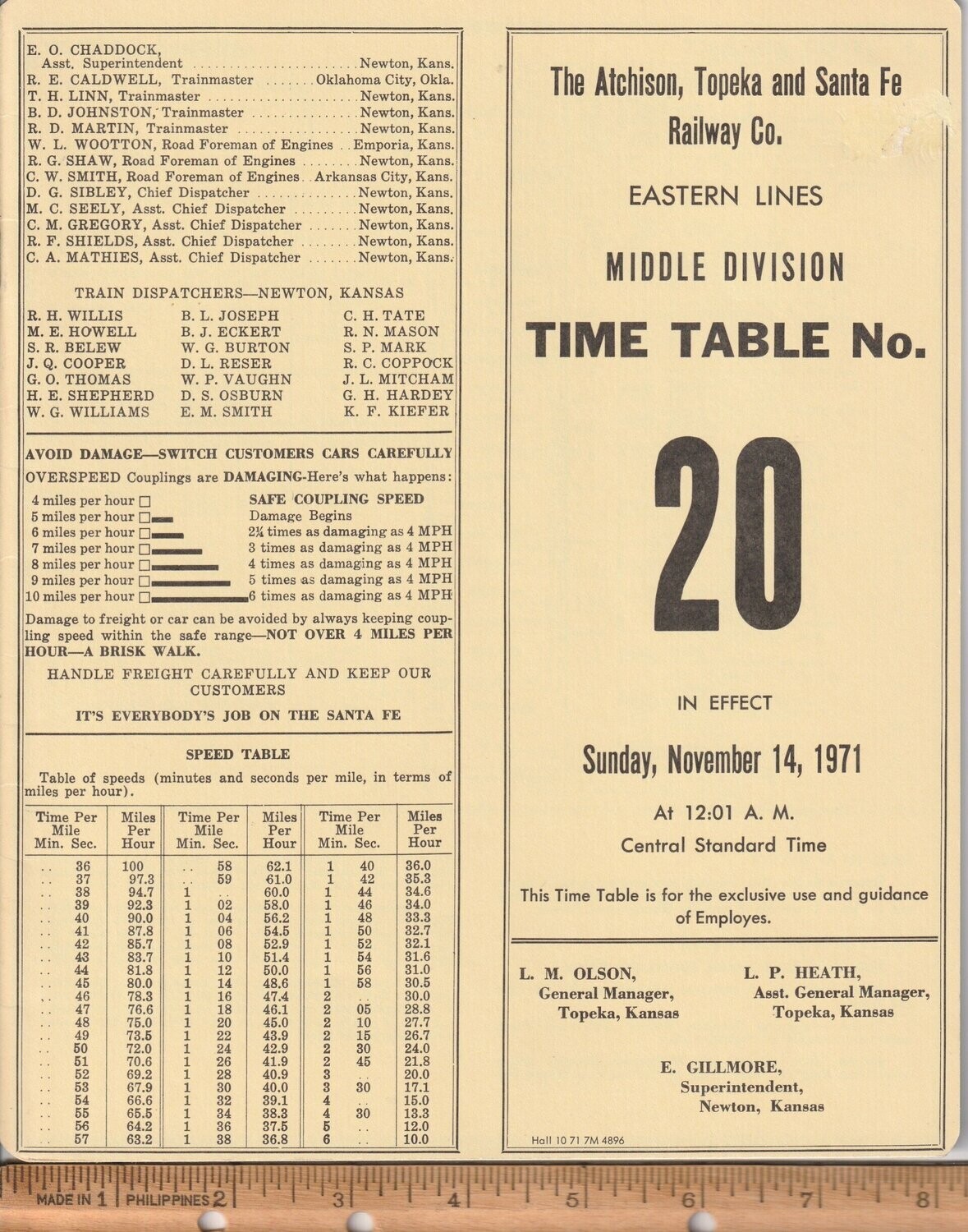 Santa Fe Middle Division 1971