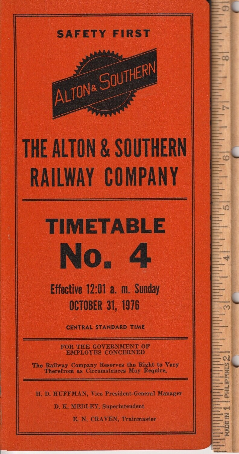 Alton & Southern Railway 1976