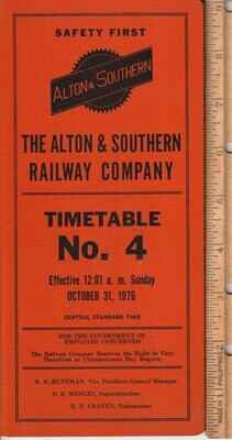 Alton & Southern Railway 1976