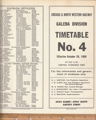 Chicago & North Western Galena Division 1969