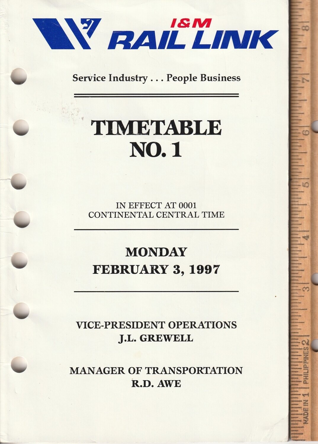 I&M Rail Link 1997