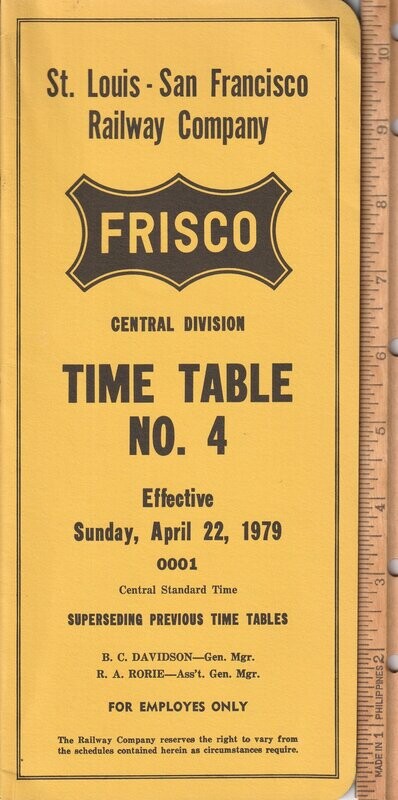 St. Louis-San Francisco Central Division 1979