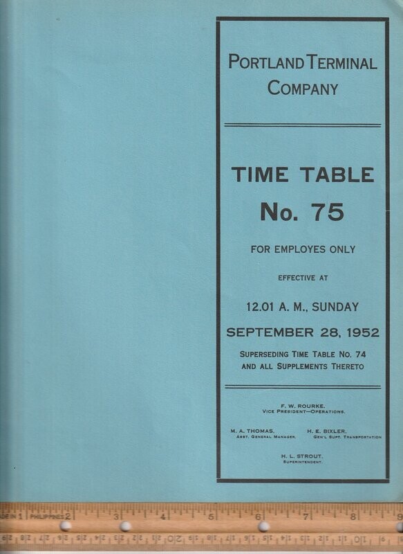 Portland Terminal Company (Maine) 1952