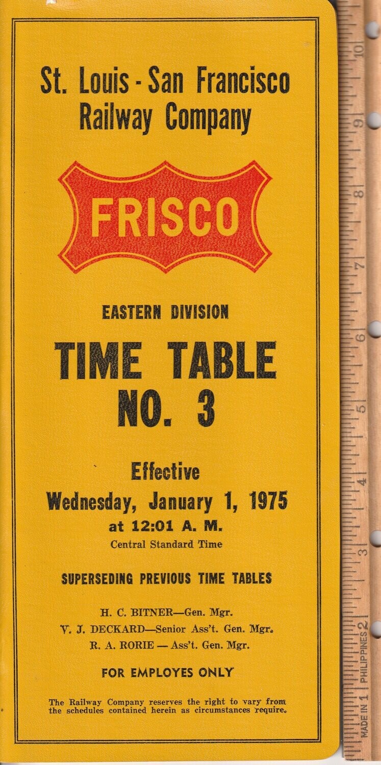 St. Louis-San Francisco Eastern Division 1975