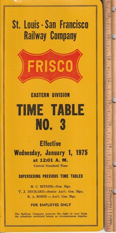 St. Louis-San Francisco Eastern Division 1975